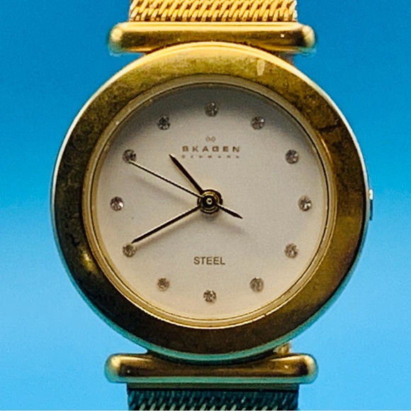 SKAGEN Denmark Women’s Ultra Slim Japan Quartz Wristwatch All St Steel Working - Picture 1 of 16